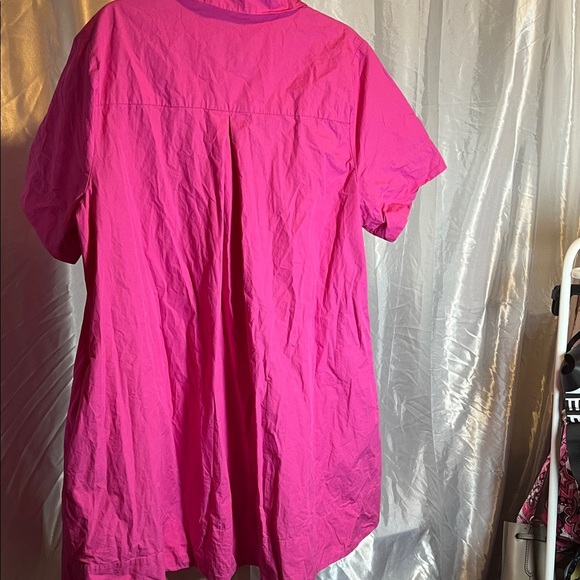 Anthropologie Fuchsia Button-Down Shirt - Picture 3 of 4